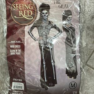 Skeleton Glow in the Dark Maxi Dress